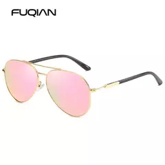 Gafas de sol polarizadas para hombre y mujer, lentes de aviador de Metal, ultraligeras, estilo piloto, a la moda - Eleganzie