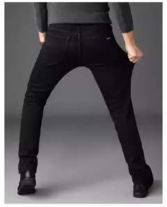 Pantalones vaqueros elásticos para hombre, vaqueros de estilo clásico, ajustados, informales, de marca, 2023