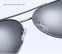 Gafas de sol polarizadas para hombre y mujer, lentes de aviador de Metal, ultraligeras, estilo piloto, a la moda - tienda en línea
