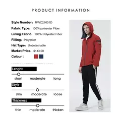 ICEbear-Chaqueta corta para hombre, abrigo elegante con capucha, ropa de marca de alta calidad, MWC21601I, otoño, 2023 - Eleganzie