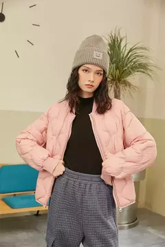 Toyouth-chaquetas de plumón de pato para mujer, abrigo grueso, negro, gris, blanco, cálido, sólido, cuello corto de béisbol, estilo elegante informal en internet