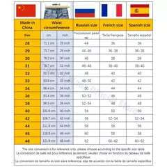 Imagen de Pantalones vaqueros clásicos para hombre, Jeans azules finos, elásticos avanzados, rectos, sueltos, de marca, talla grande 40, 42, 44, novedad de 2023