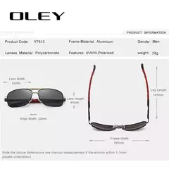 OLEY-gafas de sol polarizadas para hombre y mujer, lentes de sol Unisex con protección de ojos, accesorios de conducción, nueva moda
