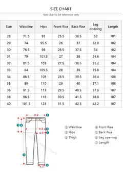 Pantalones vaqueros elásticos de algodón para hombre, ropa informal de negocios recta Regular, ropa de marca, negro y azul - online store