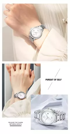 Imagen de NAVIFORCE, relojes de lujo de marca superior para mujer, reloj impermeable a la moda para mujer, reloj de pulsera de cuarzo para mujer, reloj femenino, reloj femenino