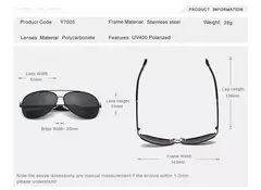 OLEY-gafas de sol polarizadas para hombre, lentes de sol polarizadas a la moda, clásicas, para piloto, pesca y conducción, Y7005 - comprar en línea