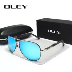 OLEY-gafas de sol polarizadas de aluminio para hombre y mujer, lentes de sol clásicas de piloto, revestimiento, conjunto completo de caja - tienda en línea