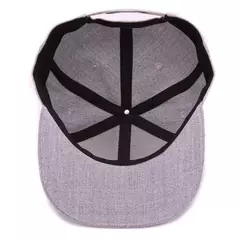 Gorra de béisbol con bordado 3D para hombre y mujer, gorro de lana gris de alta calidad, snapback, hip hop, flat bill - comprar en línea