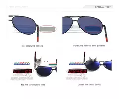 OLEY-gafas de sol polarizadas de aluminio para hombre y mujer, lentes de sol clásicas de piloto, revestimiento, conjunto completo de caja en internet