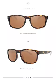 OLEY-gafas de sol polarizadas clásicas para hombre, lentes con revestimiento de conducción, montura negra, gafas de pesca, Y8133 - tienda en línea