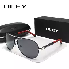 OLEY-gafas de sol polarizadas de aluminio para hombre y mujer, lentes de sol clásicas de piloto, revestimiento, conjunto completo de caja - Eleganzie