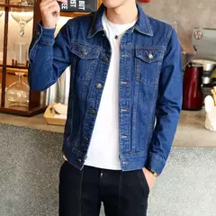 Image of Chaqueta vaquera ajustada informal para Hombre, Cazadora Bomber de alta calidad, talla grande 4XL