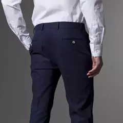 Traje de esmoquin para hombre, hecho a medida traje de boda, azul marino claro, con pantalones, Sur Mesure on internet