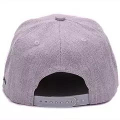 Imagen de Gorra de béisbol con bordado 3D para hombre y mujer, gorro de lana gris de alta calidad, snapback, hip hop, flat bill