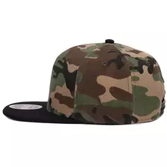 Imagen de HATLANDER Gorra de poliéster snapback de camuflaje gorra de béisbol de camuflaje plana en blanco sin bordado gorra y sombrero para hombres y mujeres