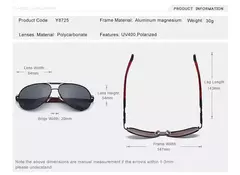 OLEY-gafas de sol polarizadas de aluminio para hombre y mujer, lentes de sol clásicas de piloto, revestimiento, conjunto completo de caja - comprar en línea