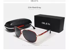 OLEY-gafas de sol polarizadas para hombre, lentes de sol polarizadas a la moda, clásicas, para piloto, pesca y conducción, Y7005 - Eleganzie