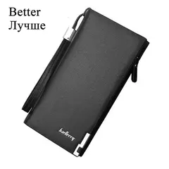 Baellerry, carteras largas para hombre, bolso con cremallera de gran capacidad, tarjetero, monedero para hombre, bolsillo para monedas, cartera de mano de marca de lujo para hombre en internet