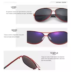 OLEY-gafas de sol polarizadas para hombre, lentes de sol polarizadas a la moda, clásicas, para piloto, pesca y conducción, Y7005 - tienda en línea