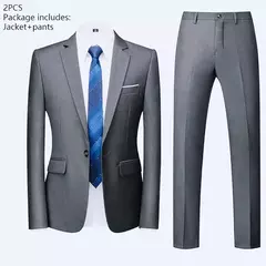 Traje de hombre Blazers para boda 3 piezas 2 conjuntos elegantes chaquetas de lujo de alta calidad chaleco pantalones 2024 abrigos formales traje clásico - buy online