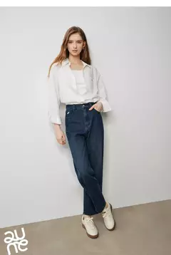 TOYOUTH-pantalones vaqueros para mujer, Vaqueros elásticos de cintura alta hasta el tobillo, bombachos, Otoño, 2024