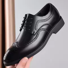 Zapatos Oxford clásicos de cuero con cordones para hombre, zapatos planos formales para oficina, fiesta de boda - comprar en línea