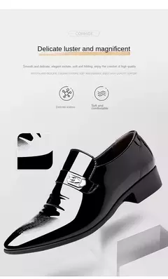 Nuevos zapatos de cuero para hombre, zapatos informales de negocios, zapatos de trabajo de oficina, mocasines Oxford con punta estrecha para fiesta y boda - tienda en línea