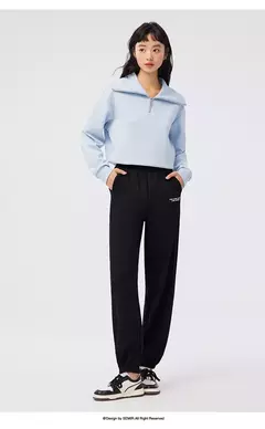 Semir-Pantalones casuales para mujer, pantalón acampanado Simple, alargador de pierna, tendencia Ins, holgado, versátil, largo, Otoño, 2024 - tienda en línea
