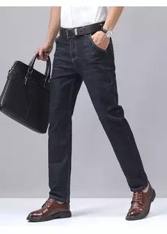 Pantalones clásicos de negocios para hombre, Pantalón de algodón suave y cómodo, informal, elástico, ligero, de lujo, 2024 - online store