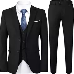 Traje elegante para hombre para boda, 3 piezas, 2 conjuntos, Blazers, chaquetas completas, chaleco, pantalones, abrigos de lujo a la moda, traje clásico Formal 2025 en internet