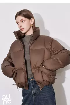 TOYOUTH-abrigo de plumón para mujer, chaqueta informal con cremallera y cuello levantado, plumón de pato blanco 20224, otoño e invierno, 90% - comprar en línea