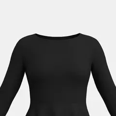 Mia Muse Vestidos de mujer para todas las estaciones, minivestidos informales negros decentes de manga larga con cuello redondo - comprar en línea