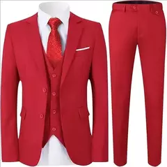 Traje para hombre elegante boda 3 piezas 2 conjuntos Blazers chaquetas completas chaleco pantalones moda abrigos de lujo 2025 traje clásico Formal - Eleganzie
