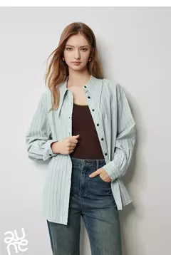 Blusa a Rayas con Cuello – Diseño Clásico - comprar en línea