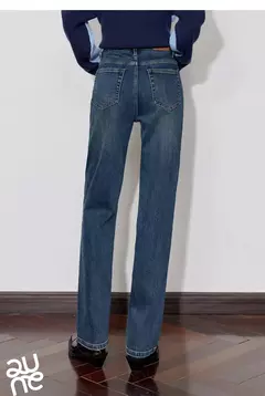 TOYOUTH-pantalones vaqueros de lana para mujer, pantalón Retro, de cintura media, ajustado, grueso, cálido, para invierno, 2024 - Eleganzie