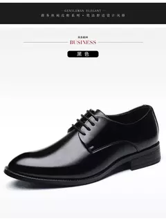 Zapatos de cuero transpirables para hombre, calzado Formal de negocios, Punta puntiaguda, con cordones, para boda, talla grande, Amazon - Eleganzie