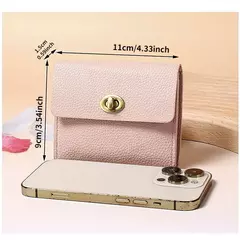 Nueva cartera ins bolso de cambio retro, bolso de tarjeta exquisito y pequeño, bolso de certificado de licencia de conducir de cuero suave en internet