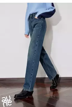 TOYOUTH-pantalones vaqueros de lana para mujer, pantalón Retro, de cintura media, ajustado, grueso, cálido, para invierno, 2024 en internet