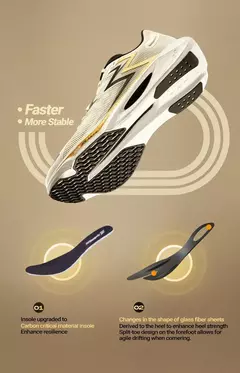 Imagen de 361 grados BIospeed 3,0 PRO zapatillas de correr para hombre deportes profesionales maratón ligero transpirable zapatillas de deporte femeninas 672412208