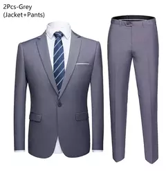Traje elegante para hombre para boda, 3 piezas, 2 conjuntos, chaquetas, chaleco, pantalones, Blazers, abrigos formales de negocios para novio, disfraz 2025 - Eleganzie