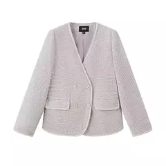 Semir-chaqueta con cuello en V para mujer, abrigo elegante con fragancia pequeña, moda para viajar, primavera 2023 - comprar en línea