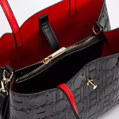 CH, bolso de hombro de alta calidad a la moda para mujer, bolso de mano con diseño de estampado de letras de Color puro para personas mayores, bolso de mano con temperamento de gran capacidad - comprar en línea