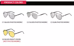 Imagen de Gafas de sol fotocromáticas de aviación a la moda para hombres y mujeres, gafas de sol polarizadas camaleón para piloto, gafas de sol antideslumbrantes para conducir UV400