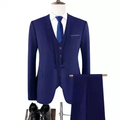 Trajes de hombre para boda, 3 piezas, 2 conjuntos completos, chaquetas elegantes de lujo de alta calidad, chaleco, pantalones, Blazers, trajes formales para adultos 2024