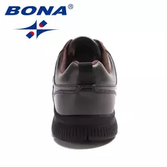 BONA, recién llegado, zapatos informales de estilo Popular para hombre, zapatos planos con cordones para hombre, zapatos planos de microfibra para hombre, cómodos, ligeros, suaves y rápidos