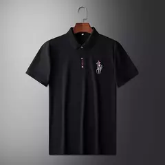 Camisa POLO de manga corta de moda informal bordada de verano para hombre Top cómodo - online store