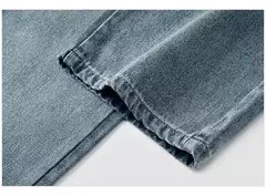 Semir Jeans Mujer 2024 Nuevo estilo de invierno con forro polar Pantalones hasta el suelo Pantalones de pierna ancha estilo Hong Kong en internet