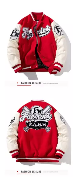 Chaqueta de béisbol con letras estampadas para hombre, abrigo de Hip Hop, ropa de calle bordada, escenario, DJ, Club, Bomber, 2023 on internet