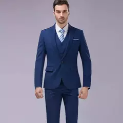 Trajes de hombre elegantes, 3 piezas, 2 conjuntos de Blazers, chaquetas de boda, chaleco, pantalones, abrigos formales clásicos de lujo 2025, trajes coreanos - comprar en línea
