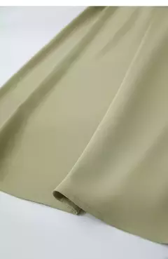 AMII vestido minimalista mujer 2025 primavera nuevo elegante Oficina señora solapa cuello pico ajustado no elástico plisado hasta la rodilla vestido acampanado 12521027 - buy online